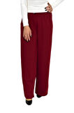 Kadın Pileli Beli Lastikli Bol Pantolon BGL-ST04252