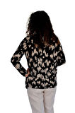 Kadın Batik Baskılı Düğmeli Viscon Bluz BGL-ST04270