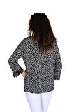 Kadın Leopar Desen Baskılı Viscon Bluz BGL-ST04281