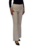 Kadın İspanyol Paça Beli Lastikli Kumaş Pantolon BGL-ST04321