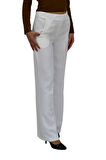 Kadın Bol Paça Beli Lastikli Kumaş Pantolon BGL-ST04322