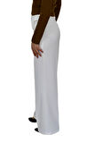 Kadın Bol Paça Beli Lastikli Kumaş Pantolon BGL-ST04322