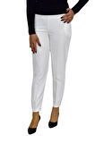 Kadın Paça Puntalı Beli Lastikli Kumaş Pantolon BGL-ST04323