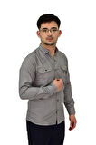 Erkek Spor Likralı Gömlek BGL-ST04343