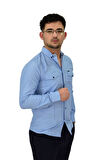 Erkek Spor Likralı Gömlek BGL-ST04343