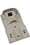 Erkek Klasik Uzun Kol Ekose Gömlek 3701 BGL-ST04391