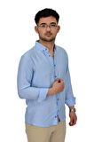 Erkek Spor Gömlek Regular Fit 9646 BGL-ST04411
