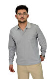 Erkek Mevsimlik Polo Yaka Sweatshirt 6830 BGL-ST04414