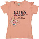 Kız Çocuk Taşlı Baskılı Tişört  BGL-ST04450