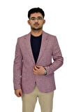 Erkek Bordo Tek Spor Ceket Çift Yırtmaçlı BGL-ST04464