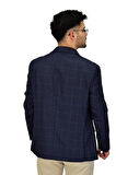 Erkek Ekose Tek Spor Ceket 4 Drop BGL-ST04476