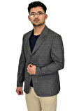 Erkek Ekose Tek Spor Ceket 4 Drop BGL-ST04477
