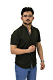Erkek Spor Silim Fit Kısa Kol Gömlek BGL-ST04480