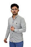 Erkek Spor Silim Fit Uzun Kol Gömlek BGL-ST04483