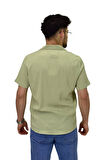 Erkek Spor Silim Fit Kısa Kol Gömlek G5003 BGL-ST04496