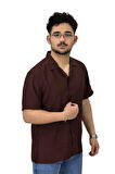 Erkek Spor Silim Fit Kısa Kol Gömlek G5031 BGL-ST04497