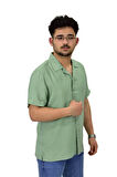 Erkek Spor Silim Fit Kısa Kol Gömlek G5031 BGL-ST04497