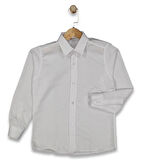 Erkek Çocuk Beyaz Uzun Kol Gömlek BGL-ST04547