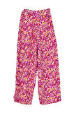 Kız Çocuk Emprime Bol Paçalı Lastikli Bağcıklı Pantolon BGL-ST04625