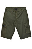 Erkek Kargo Cepli Kanvas Kapri Şort BGL-ST04736