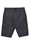 Erkek Kargo Cepli Kanvas Kapri Şort BGL-ST04736