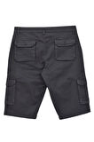 Erkek Kargo Cepli Kanvas Kapri Şort BGL-ST04736