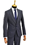 Erkek Silim Fit Yelekli Çift Yırtmaçlı Takım Elbise BGL-ST04737