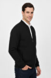 Erkek Hakim Yaka Astarlı Triko Fermuarlı Mont BGL-ST04831