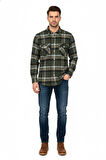 Erkek Kışlık Çift Cep Kapaklı Oduncu Gömlek BGL-ST04869