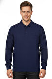Erkek Polo Yaka Cepli Selanik Sweatshirt Regular Kalıp BGL-ST04872