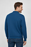 Erkek Polo Yaka Cepli Selanik Sweatshirt Regular Kalıp BGL-ST04872