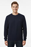Erkek Sıfır Yaka Selanik Sweatshirt Regular Kalıp BGL-ST04926
