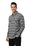 Erkek Kışlık Çift Cep Kapaklı Gömlek BGL-ST04931