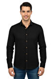 Erkek Spor Silim Fit Dokuma Gömlek BGL-ST04946