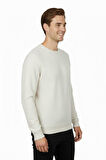 Erkek Sıfır Yaka Petek Doku Regular Fit Sweatshirt BGL-ST04950