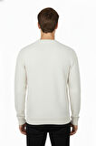Erkek Sıfır Yaka Petek Doku Regular Fit Sweatshirt BGL-ST04950