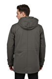Erkek Spor Kanvas Kapüşonlu Parka M2665 BGL-ST04959