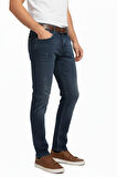 Erkek Silim Fit Jeans Tırnak Eskitme Model Pantolon 311 BGL-ST04975