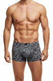 Erkek Likralı Baskı Desenli Boxer  BGL-ST05009