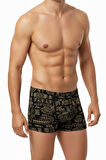 Erkek Likralı Baskı Desenli Boxer  BGL-ST05009