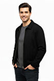 Erkek Siyah Regular Fit Mevsimlik Süet Spor Mont8091 BGL-ST05013