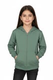 Kız Çocuk Fermuarlı Kapüşonlu Sweatshirt BGL-ST05276