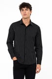 Erkek Spor Silim Fit Çizgili Yazlık Gömlek BGL-ST05380