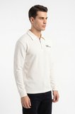 Erkek Spor Polo Yaka Petek Dokulu Sweatshırt BGL-ST05442