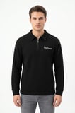 Erkek Spor Polo Yaka Petek Dokulu Sweatshırt BGL-ST05442