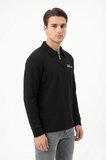 Erkek Spor Polo Yaka Petek Dokulu Sweatshırt BGL-ST05442