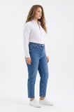 Kadın Yüksek Bel Mom Fit Jean Pantolon BGL-ST05450