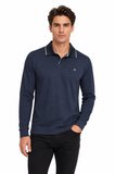 Erkek Mevsimlik Spor Polo V Yaka Sweatshırt BGL-ST05469