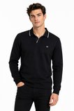 Erkek Mevsimlik Spor Polo V Yaka Sweatshırt BGL-ST05469