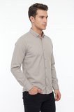 Erkek Spor Slim Fit Uzun Kol Petek Dokulu Gömlek BGL-ST05483